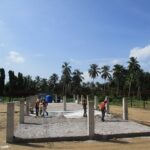completed ring beam rebar