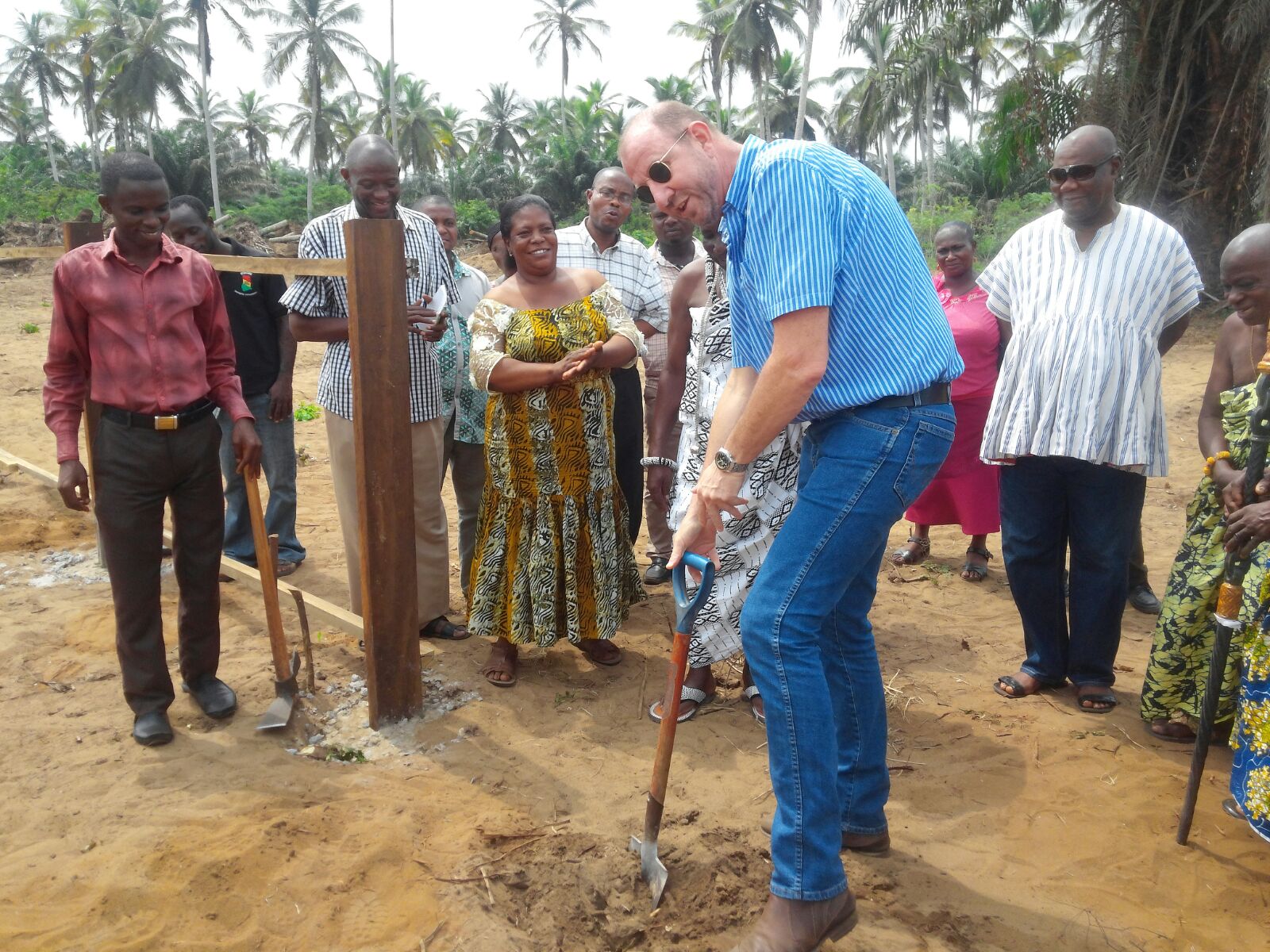 Sod cutting at Ahobre
