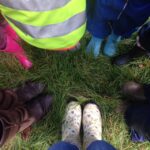 image: wellies in a circle