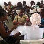 Teachers carry out a group activity