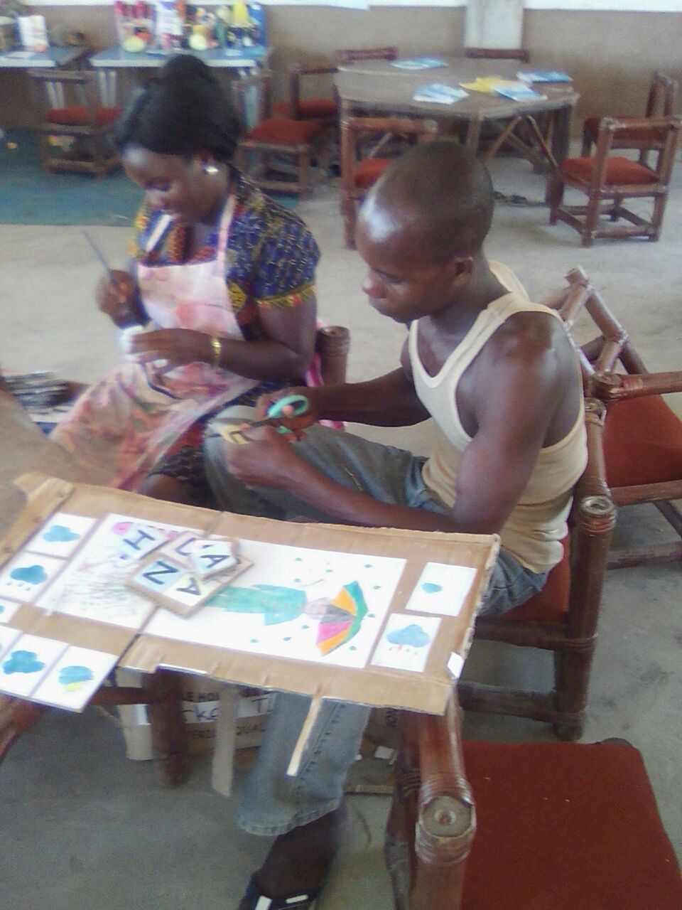 Resource making at Amenano Model Kindergarten