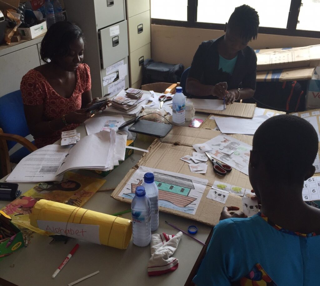 teachers making teaching and learning materials