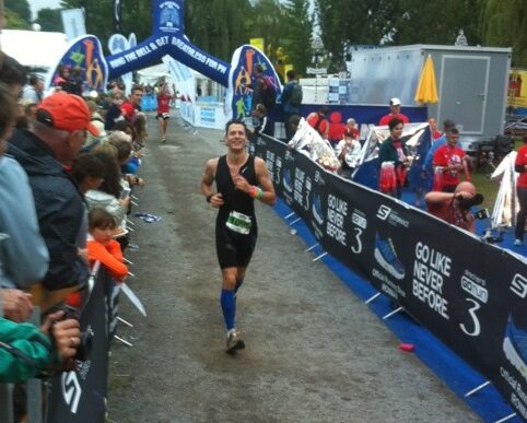 Finsih line at the Ironman
