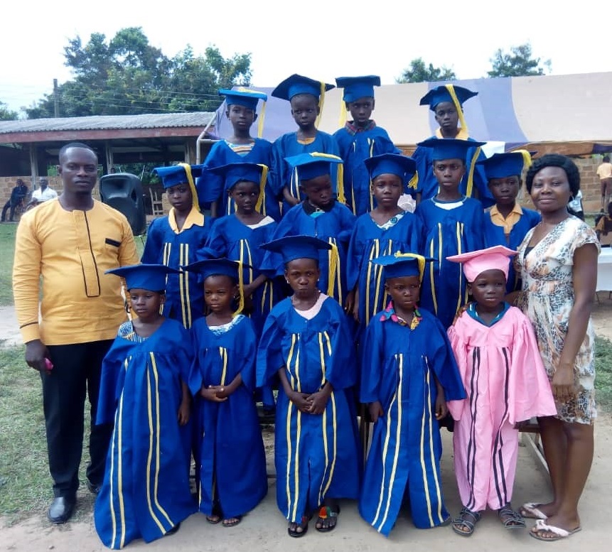 Kindergarten graduation ceremonies in the Abura Asebu Kwamankese District