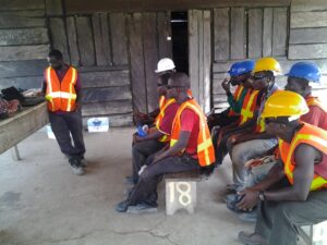 Health and saftey talk to site staff