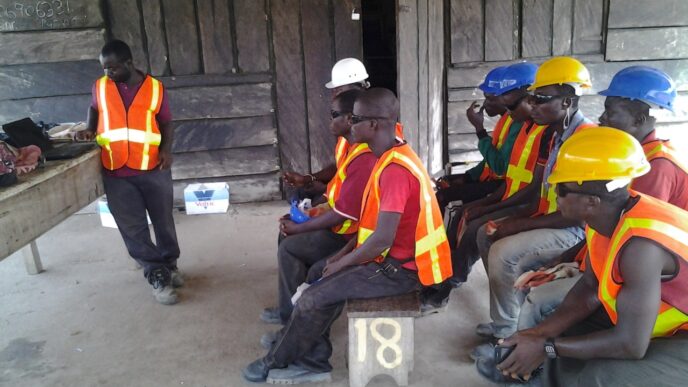 Health and saftey talk to site staff