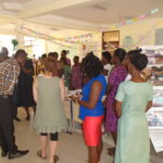 Visitors to the exhibition