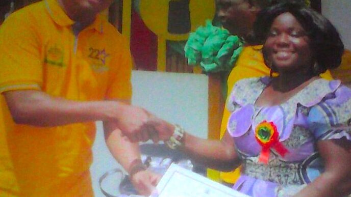 Ruth with her award