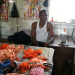 Tailor in shop