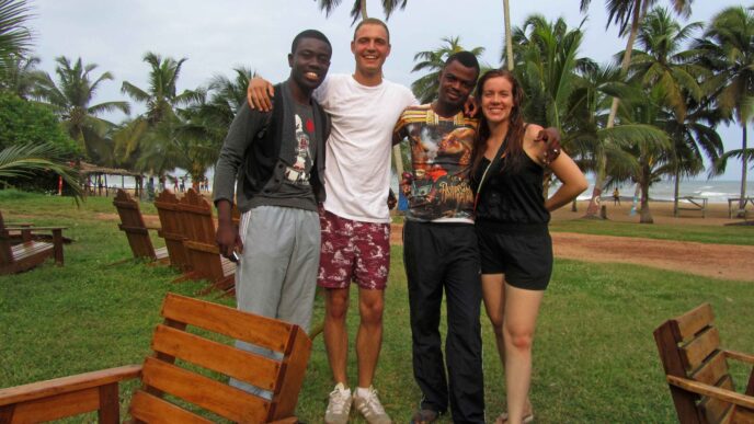 group of Ghanaian school staff