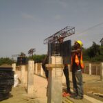 erecting continuation column formwork