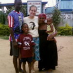 Bre Morgan with her Ghanain family 2012