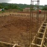 rebars in place