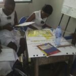 image: student teachers ghana making resources