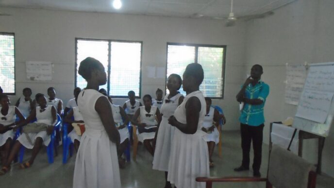 image: student teacher workshop ghana