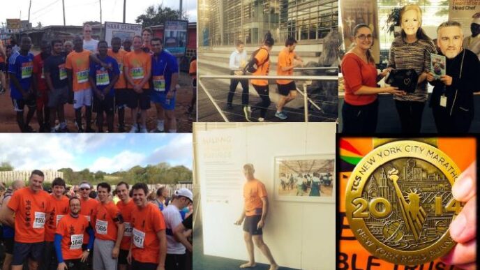 montage of fundraising photos