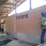 plywood classroom walls