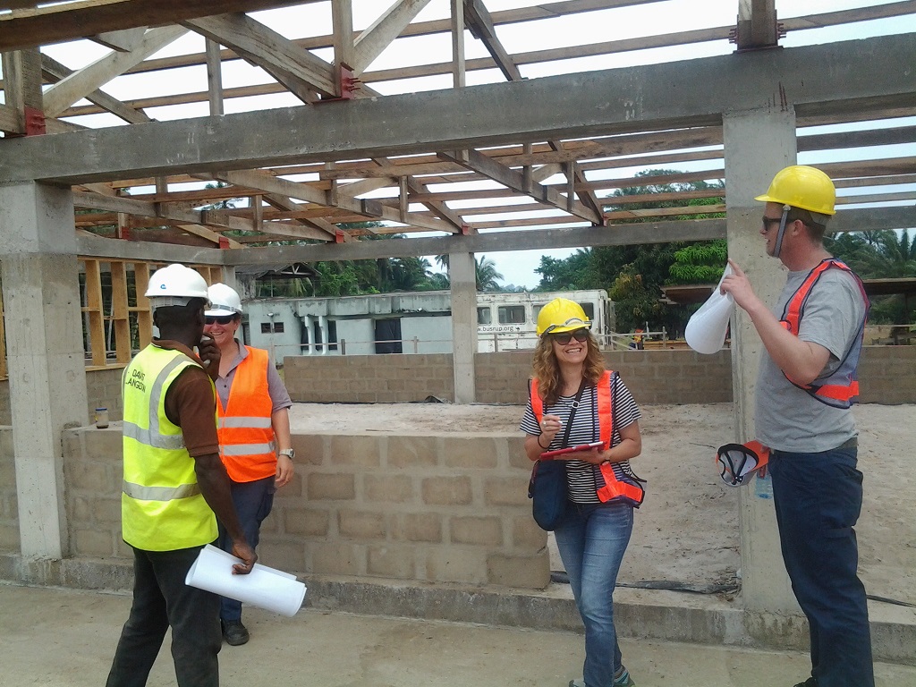 Save the Children visit our school construction sites