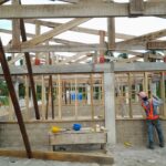 image: stud walls underway