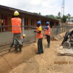 image: external teachin area underway